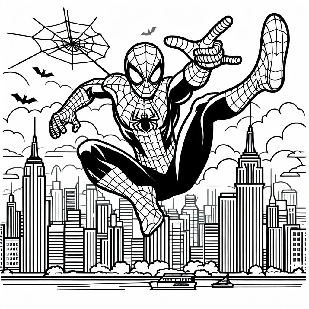 Homem Aranha para colorir (19)