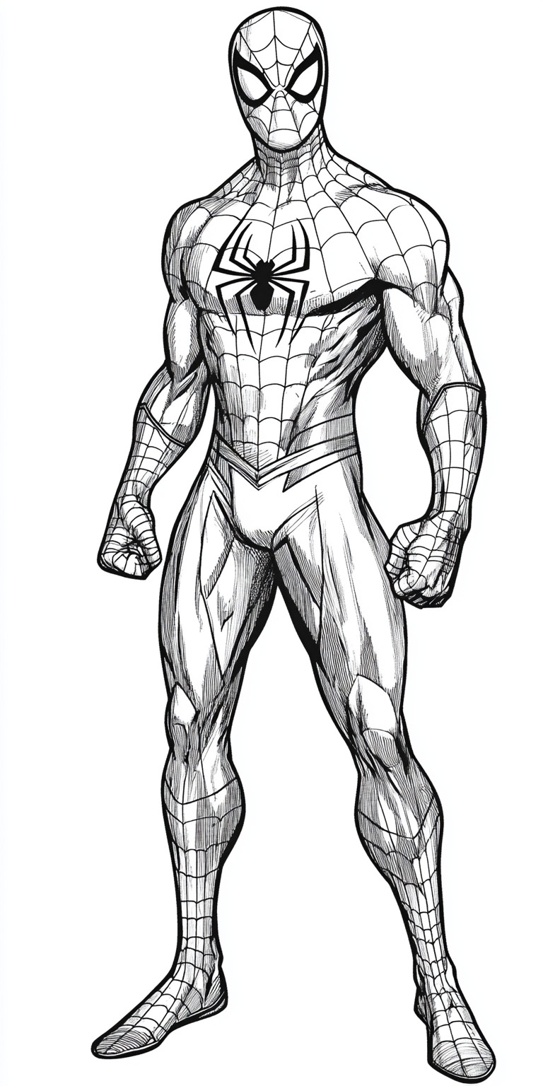 Homem Aranha para colorir (2)