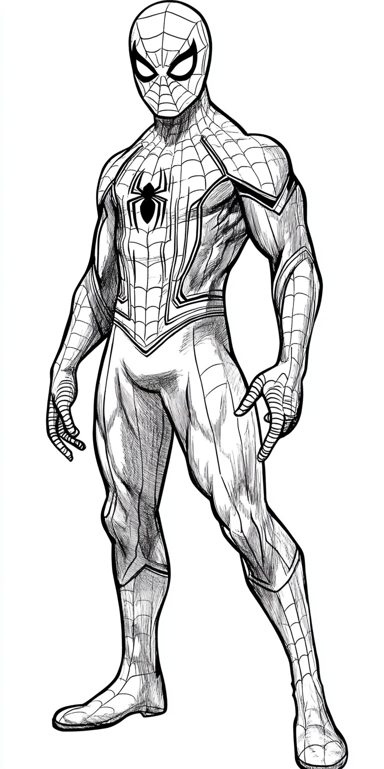 Homem Aranha para colorir (3)