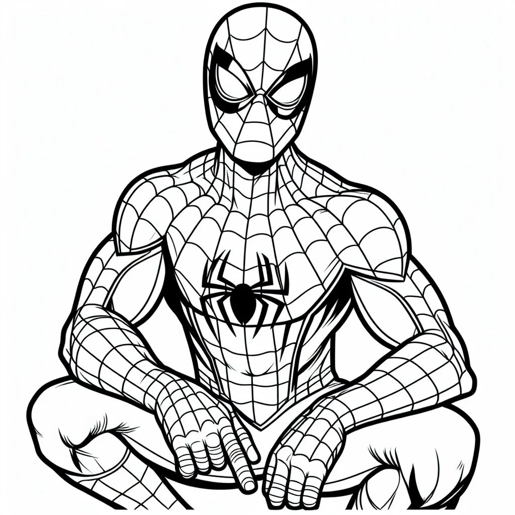 Homem Aranha para colorir (3)