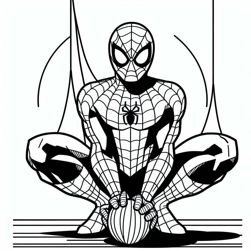 Homem Aranha para colorir (4)