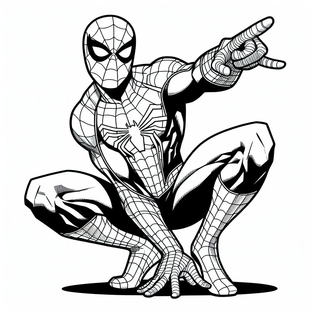 Homem Aranha para colorir (5)