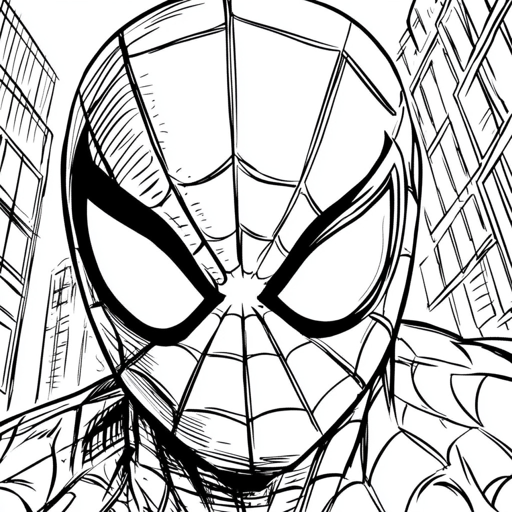 Homem Aranha para colorir (7)