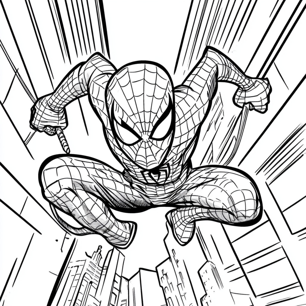 Homem Aranha para colorir (9)