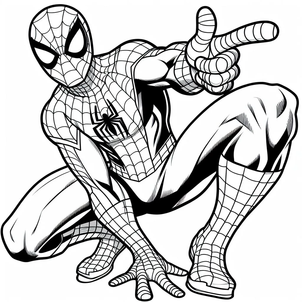 Homem Aranha para colorir (9)