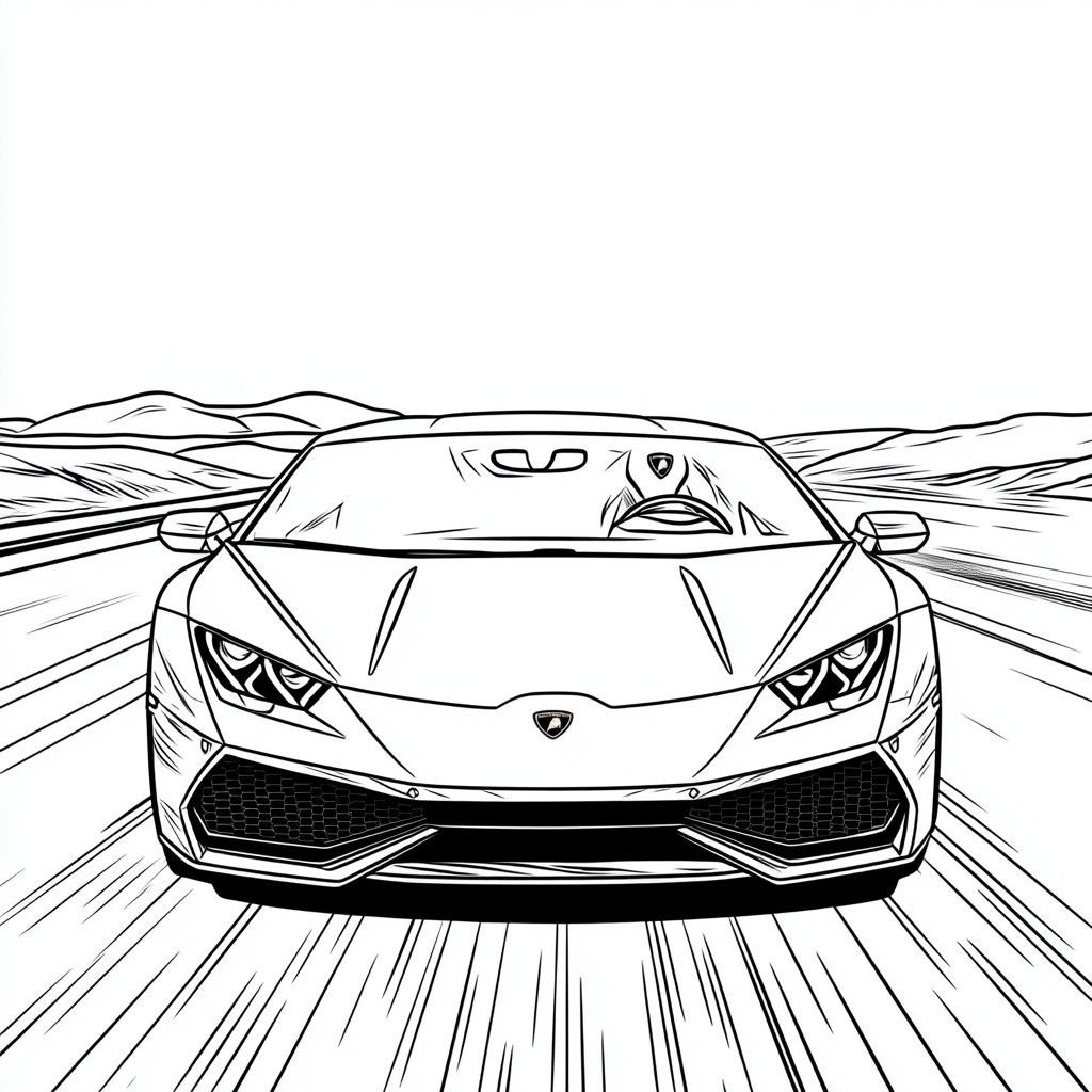 Lamborghini para colorir (1)