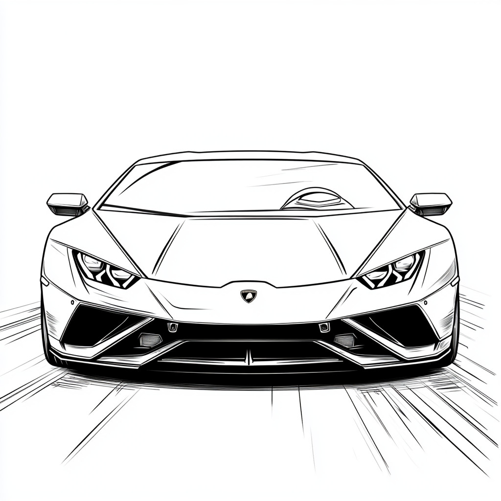 Lamborghini para colorir (10)