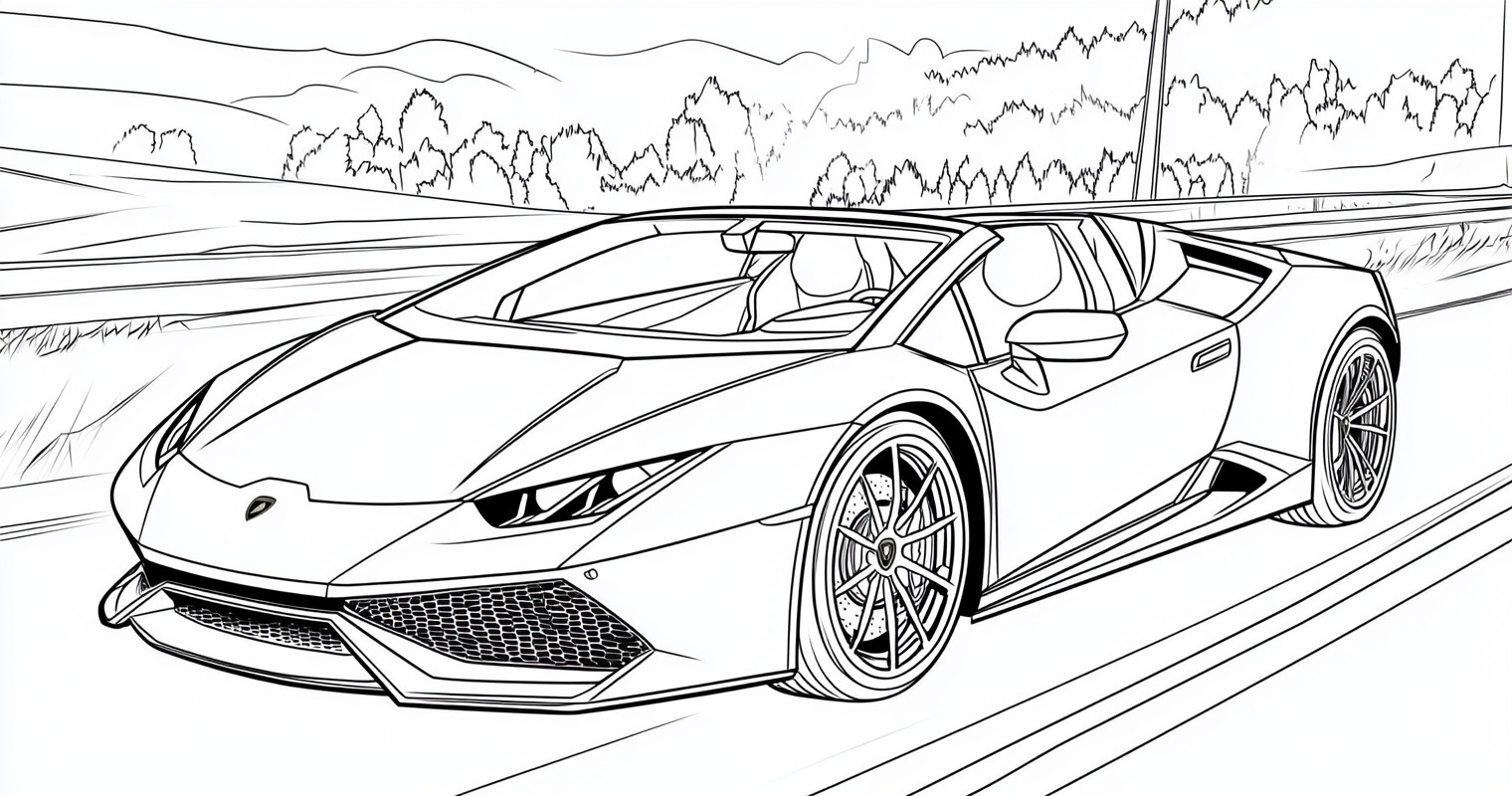 Lamborghini para colorir (12)