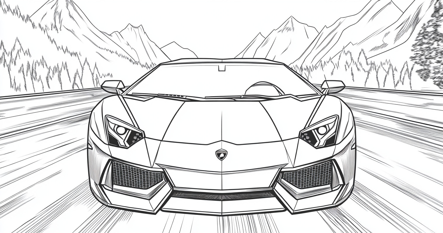 Lamborghini para colorir (13)