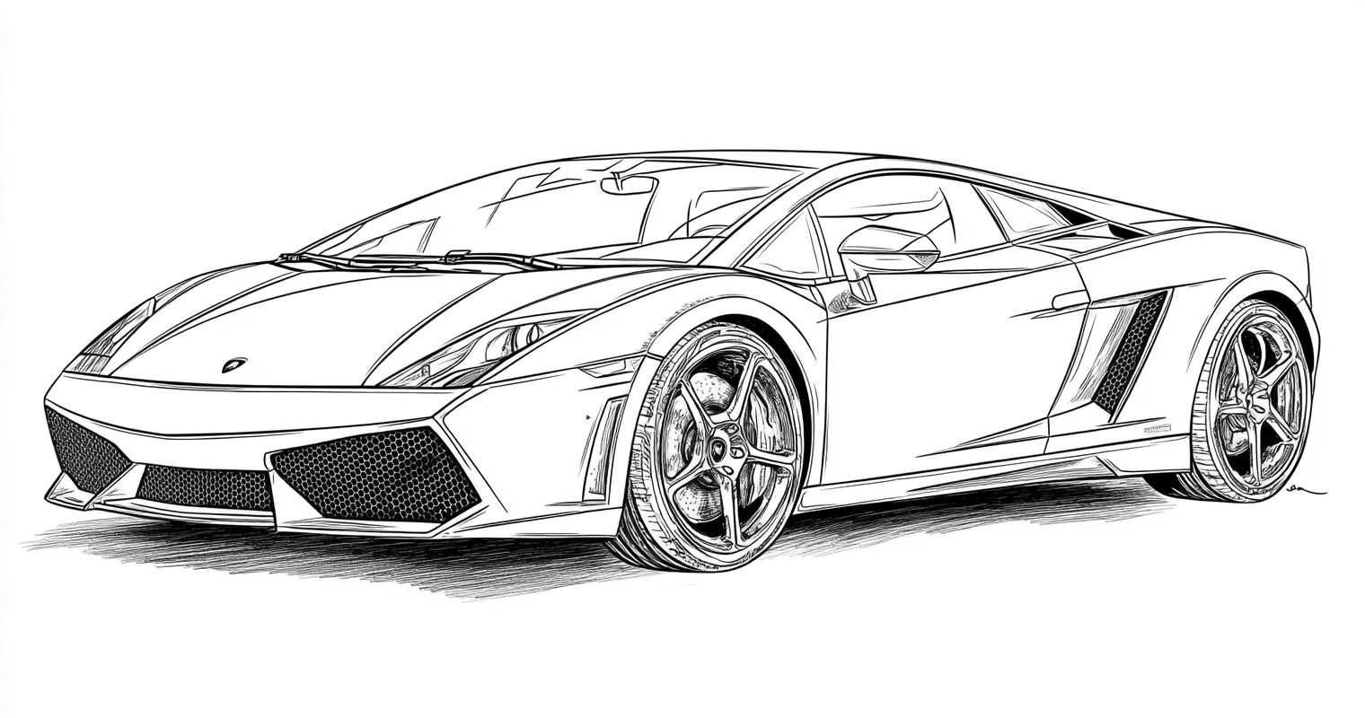 Lamborghini para colorir (15)