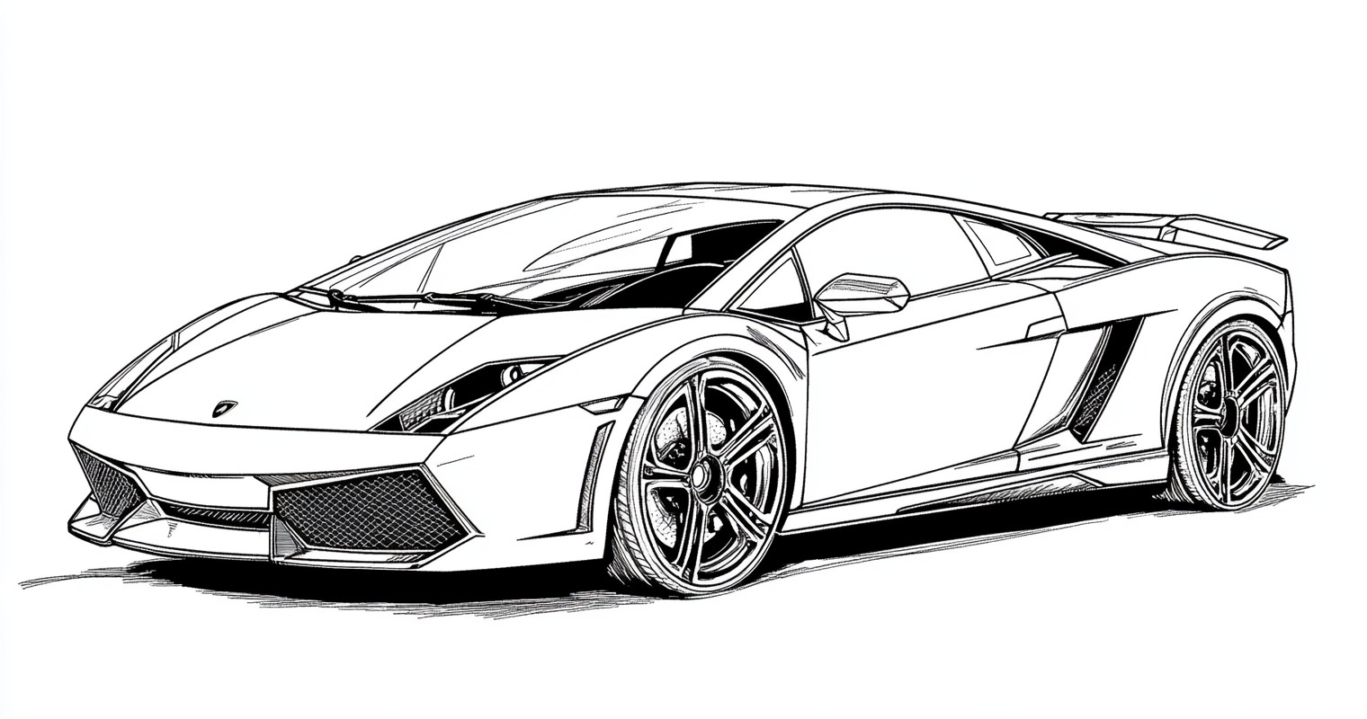 Lamborghini para colorir (16)