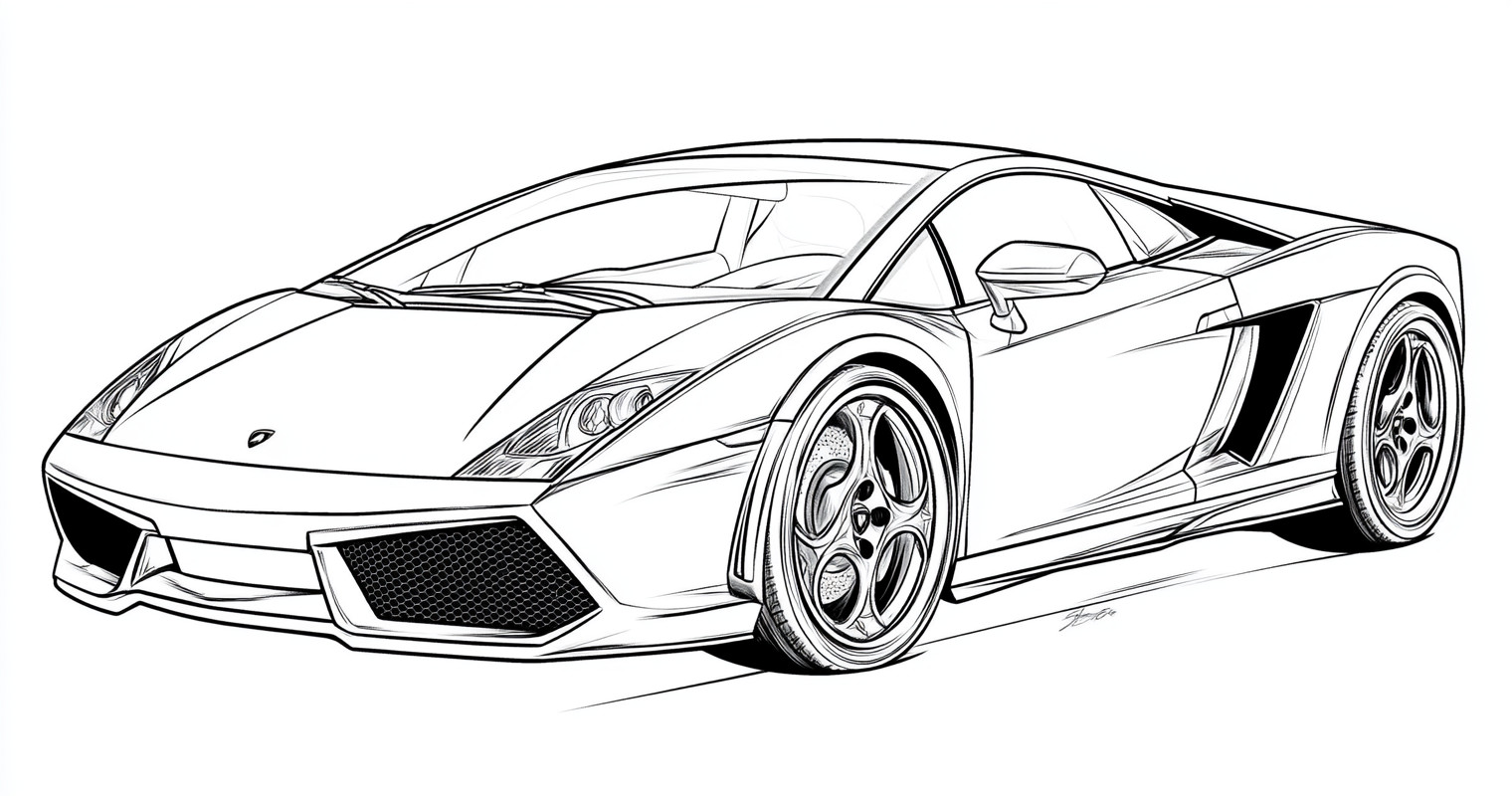 Lamborghini para colorir (17)