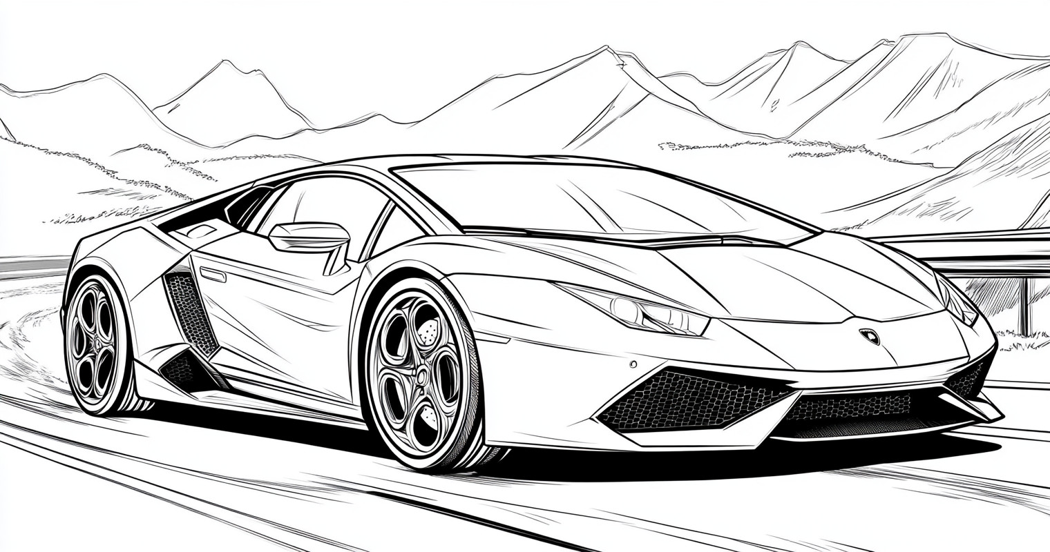 Lamborghini para colorir (18)