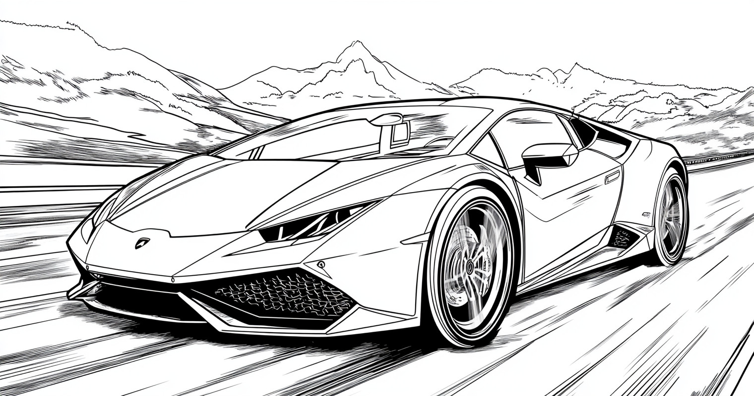 Lamborghini para colorir (20)