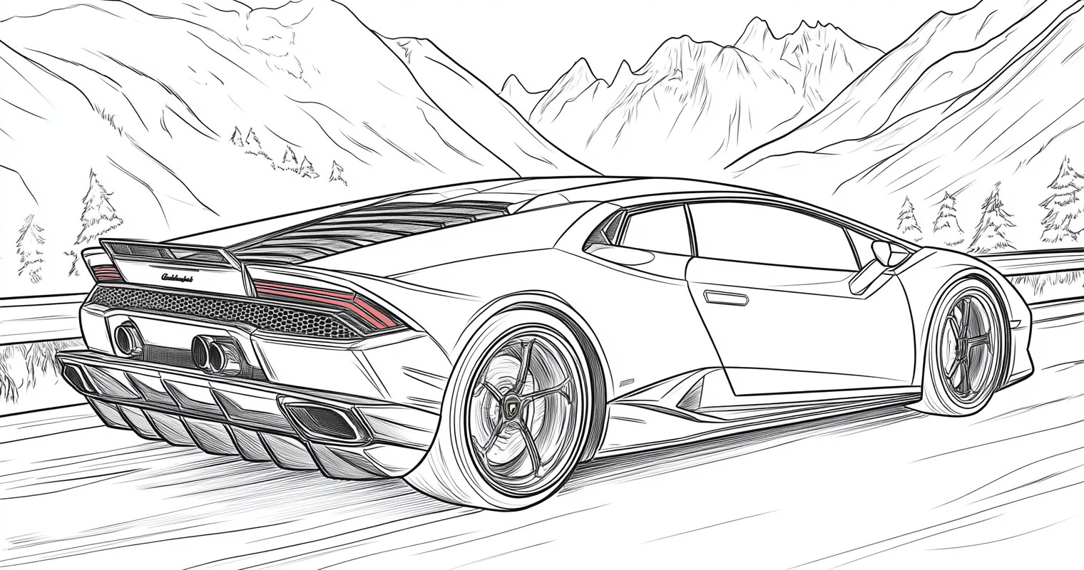 Lamborghini para colorir (22)