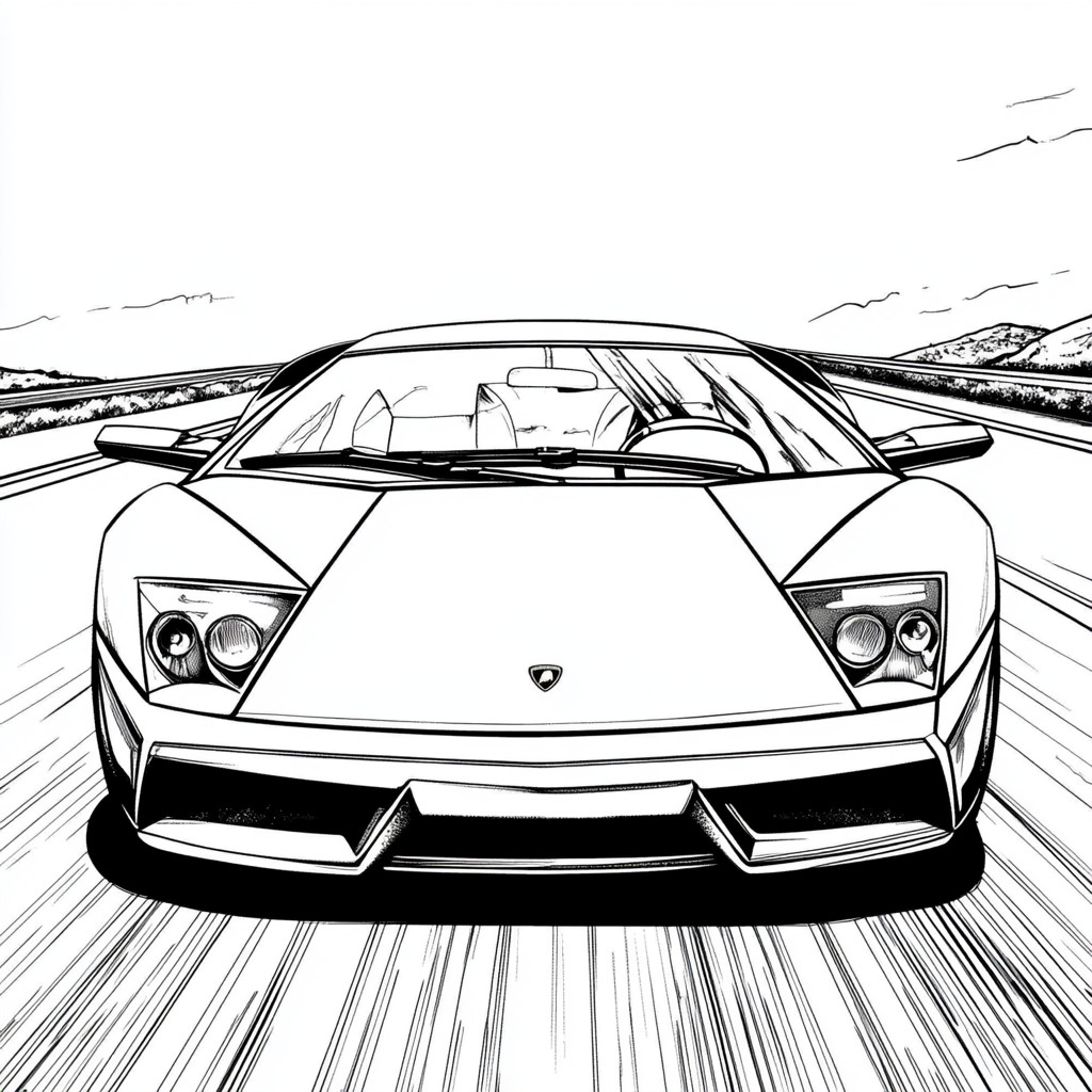 Lamborghini para colorir (3)