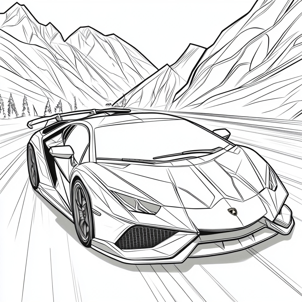 Lamborghini para colorir (30)