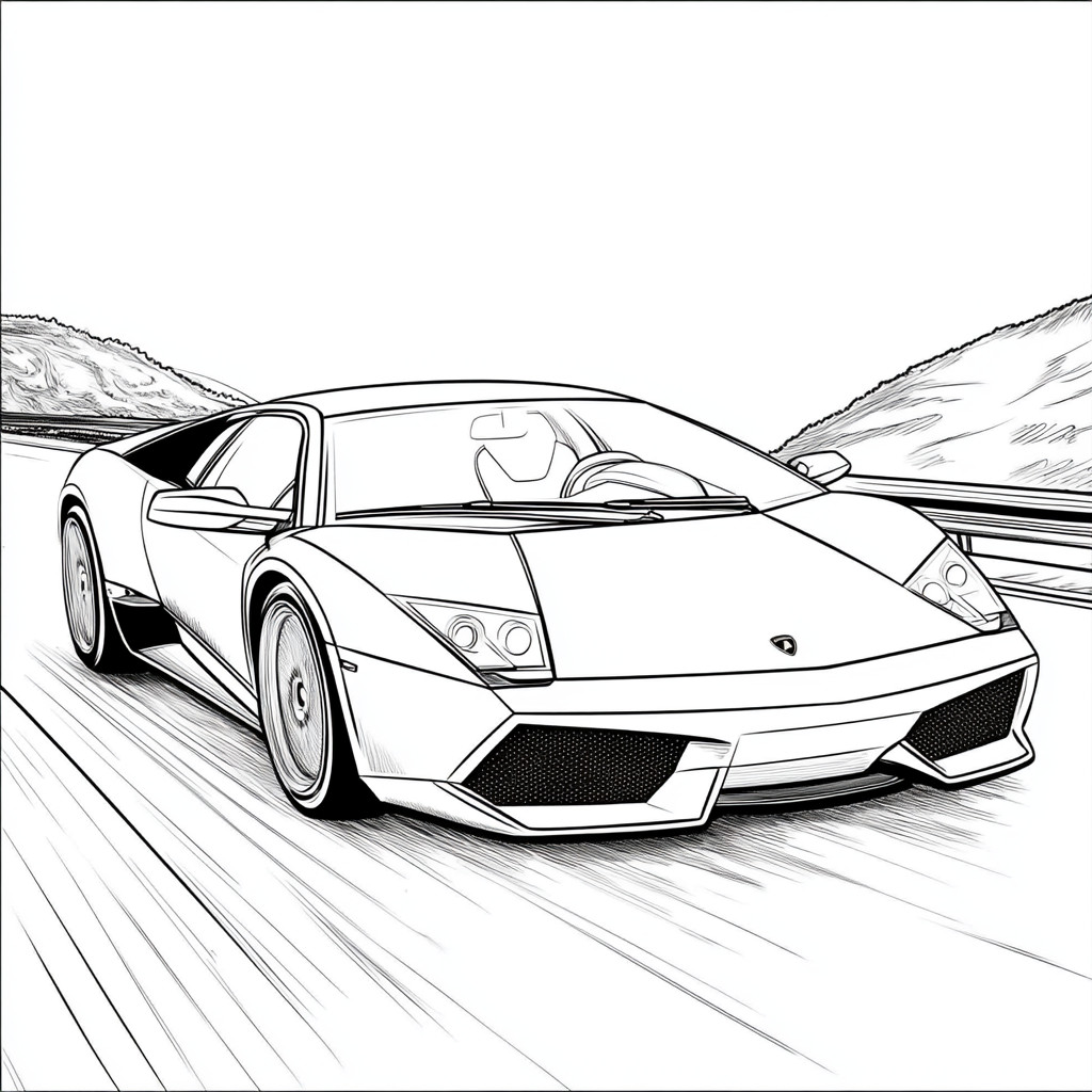 Lamborghini para colorir (4)