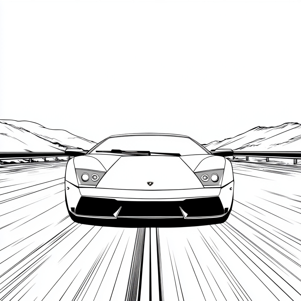 Lamborghini para colorir (5)