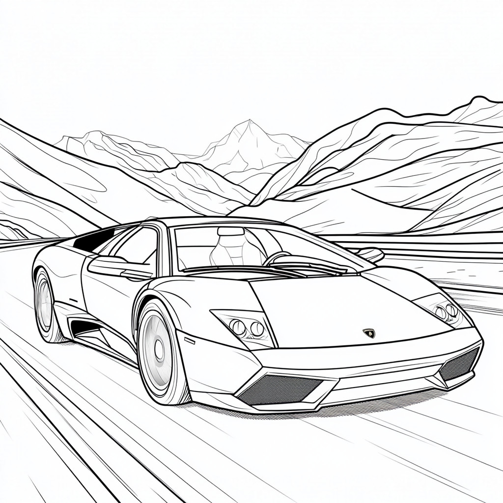 Lamborghini para colorir (6)