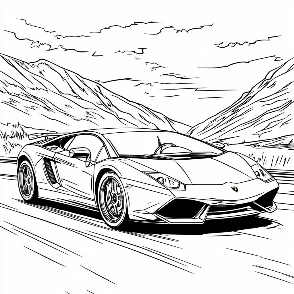 Lamborghini para colorir (8)