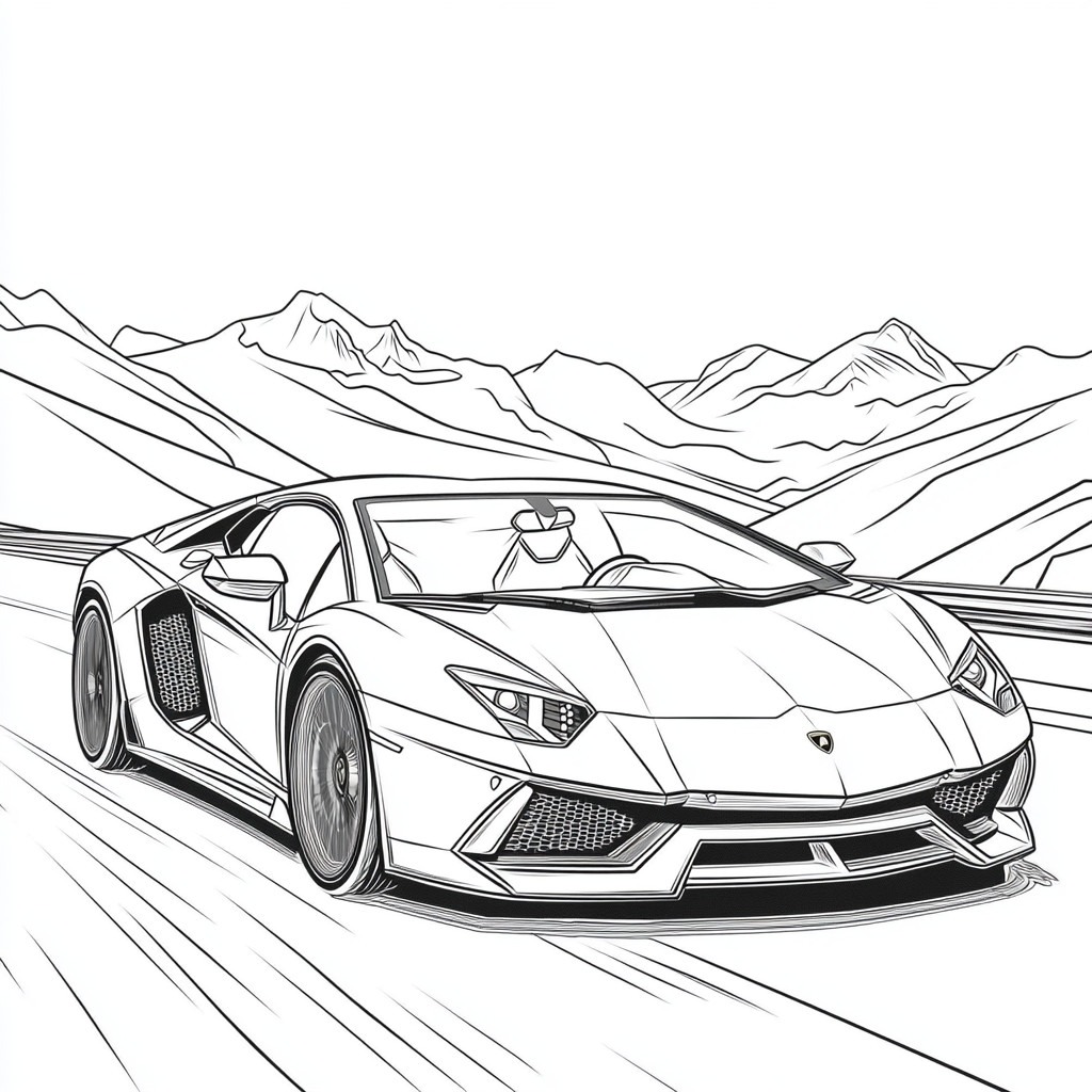 Lamborghini para colorir (9)