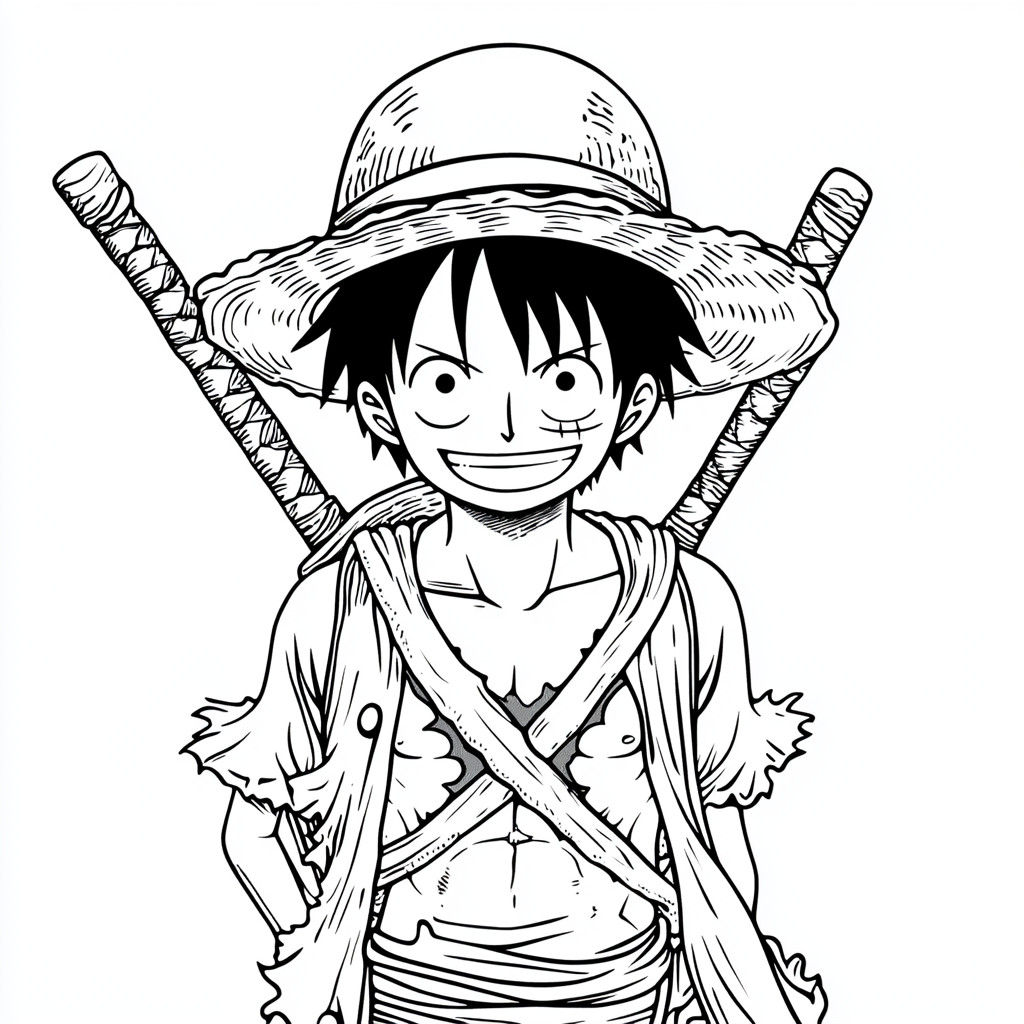 Luffy para colorir (10)