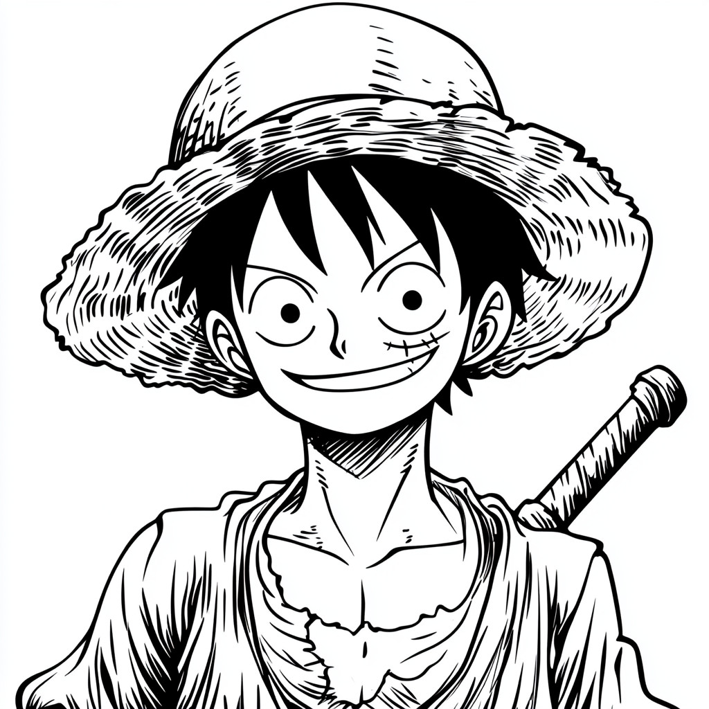 Luffy para colorir (11)