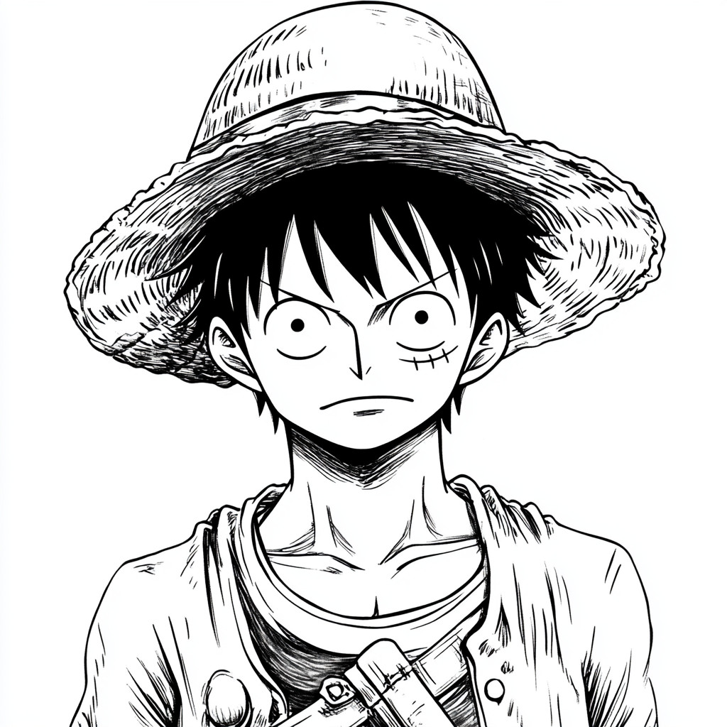 Luffy para colorir (12)