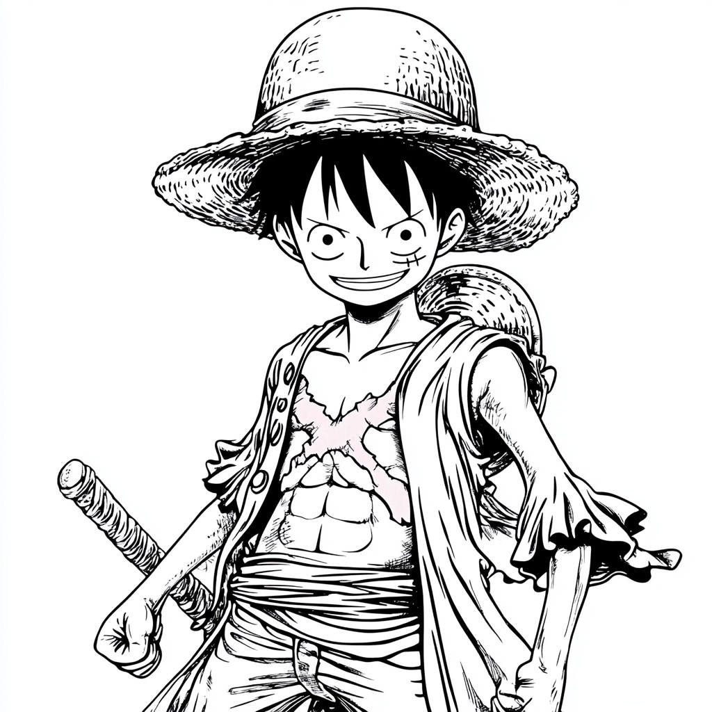 Luffy para colorir (13)