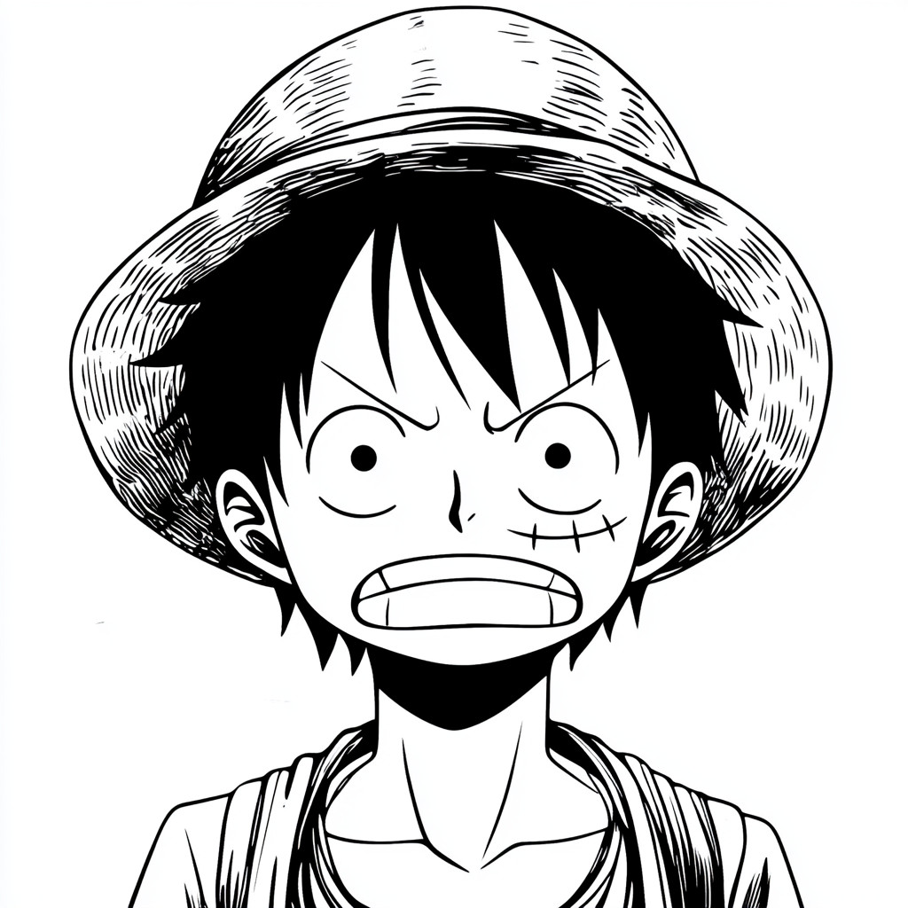 Luffy para colorir (15)