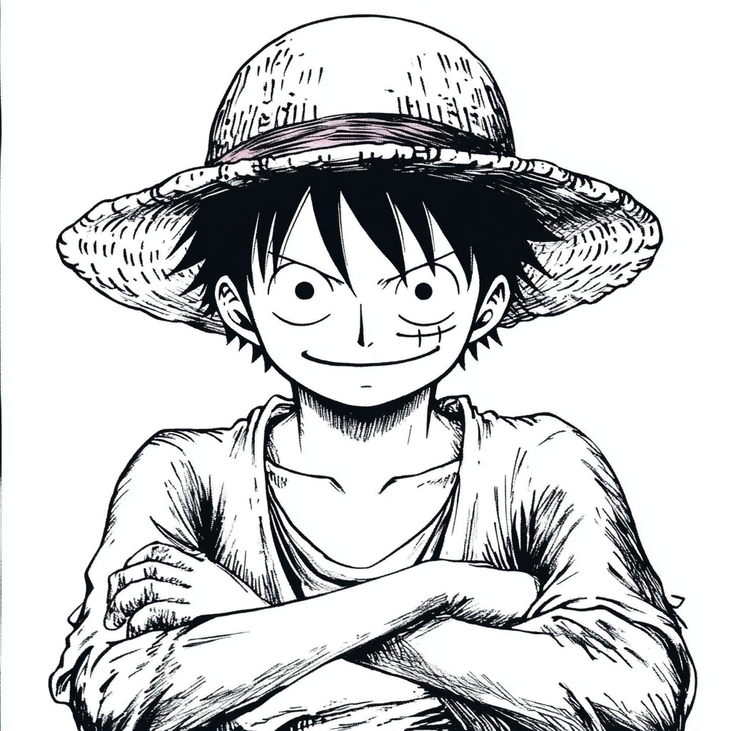 Luffy para colorir (17)