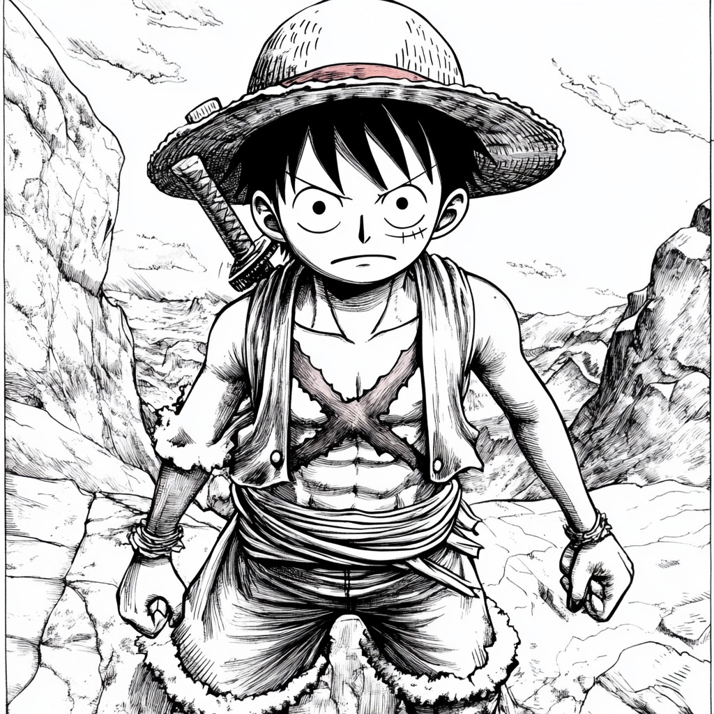 Luffy para colorir (18)