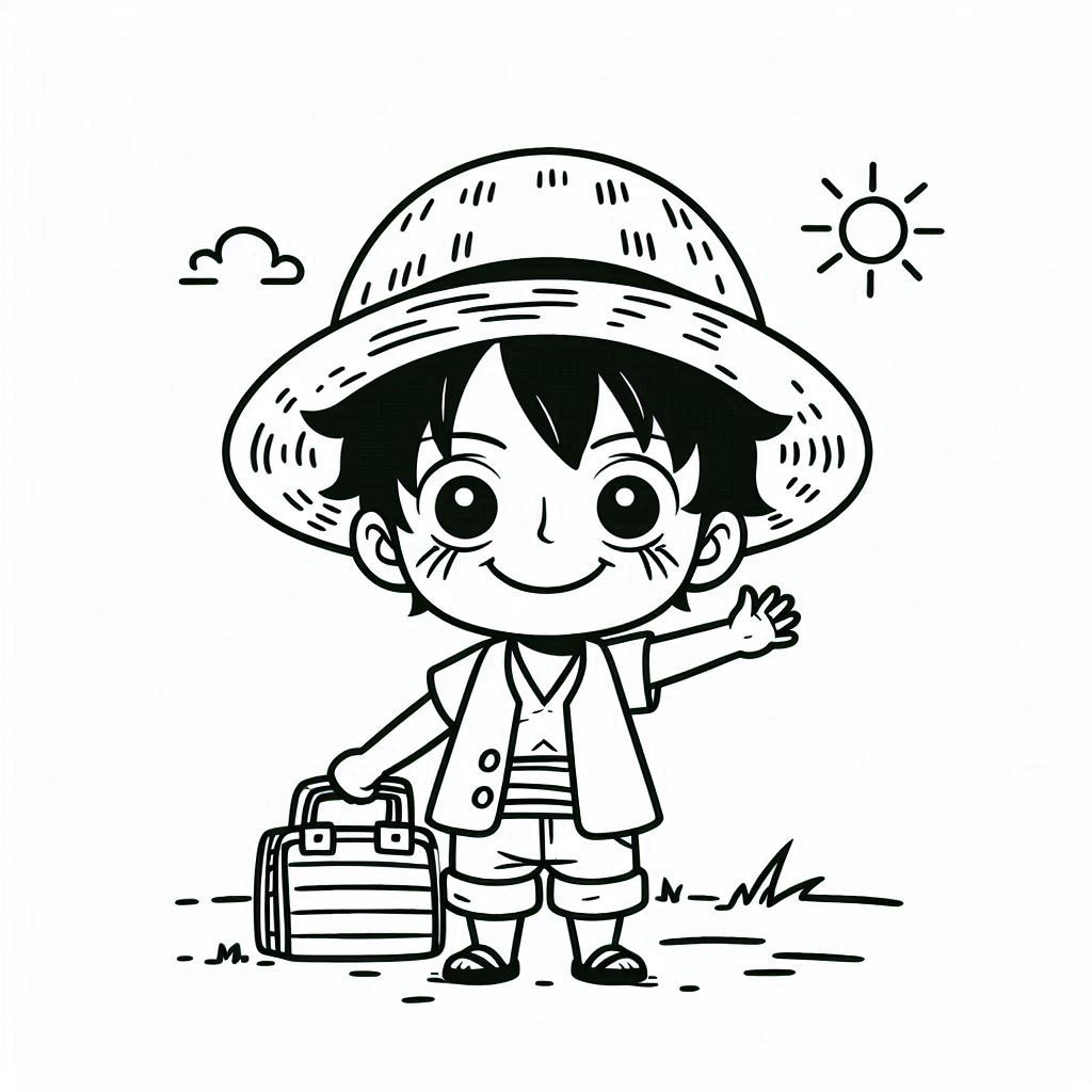 Luffy para colorir (20)