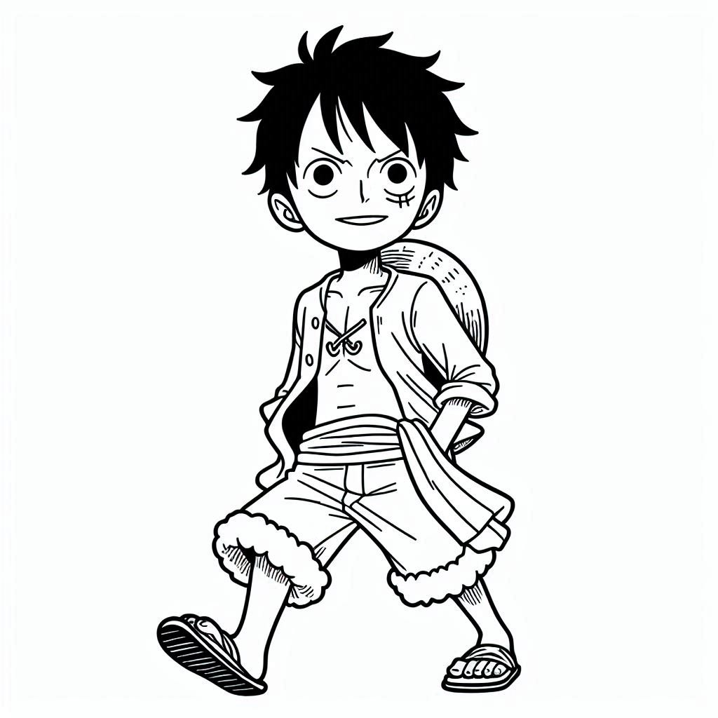 Luffy para colorir (3)