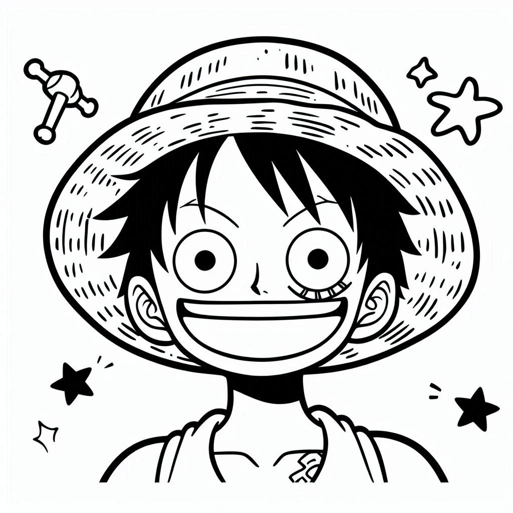 Luffy para colorir (5)