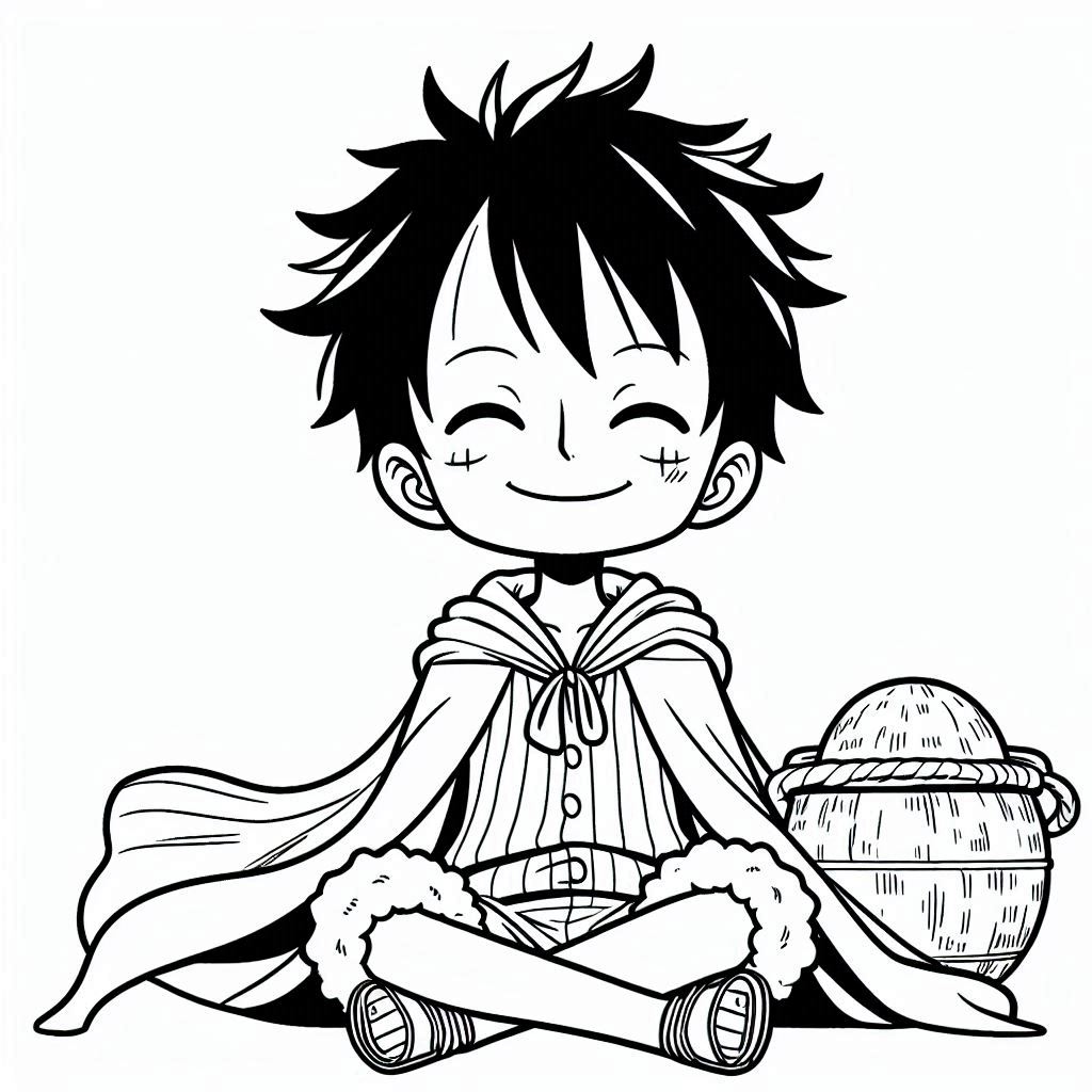 Luffy para colorir (6)