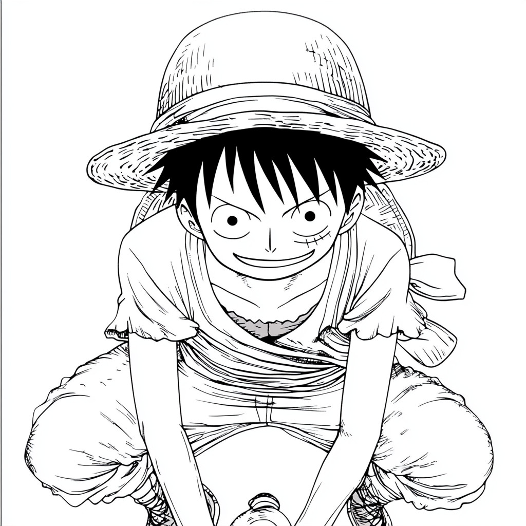 Luffy para colorir (8)