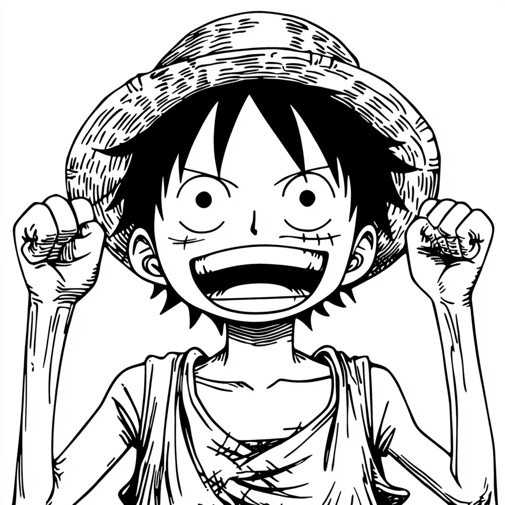 Luffy para colorir (9)