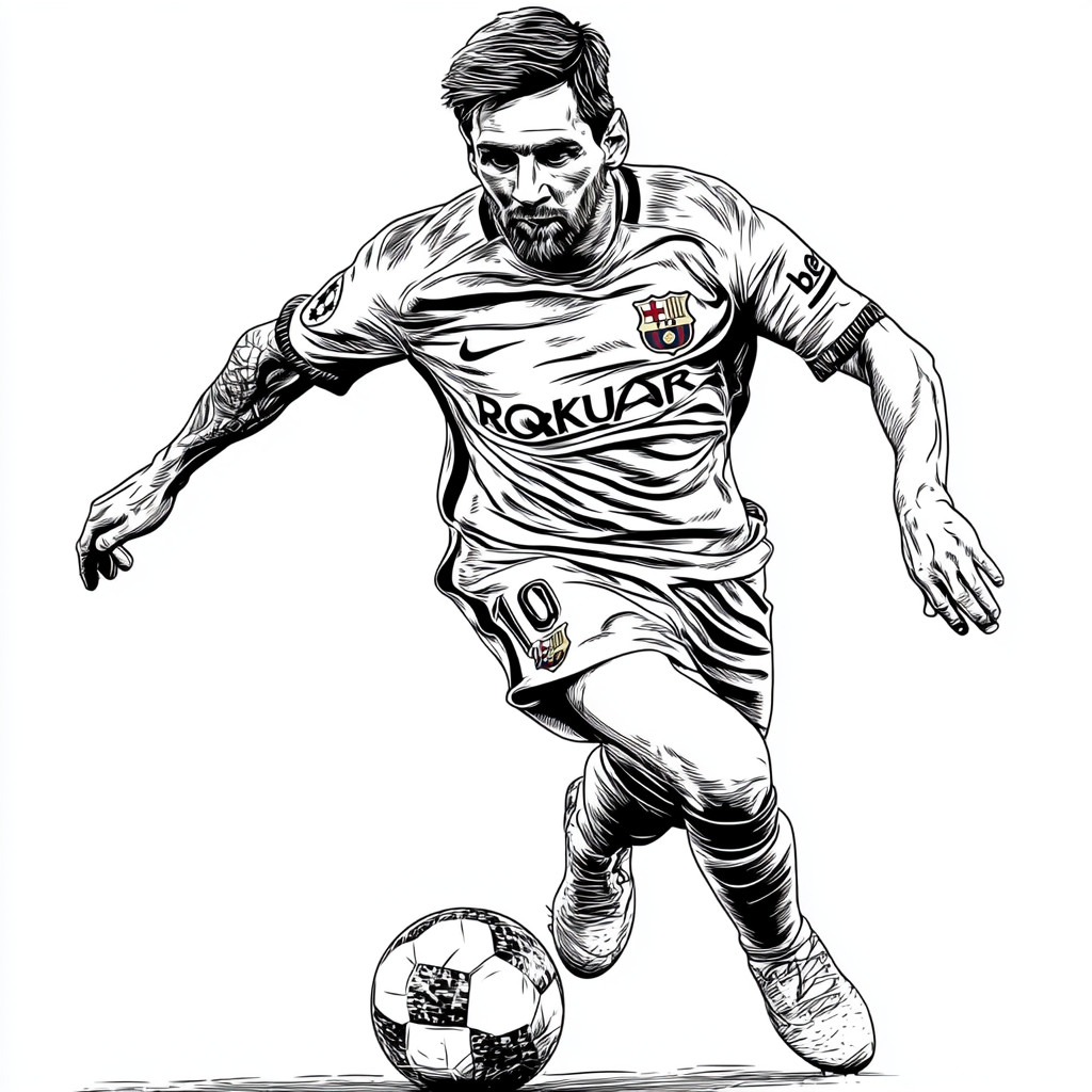 Messi para colorir (1)