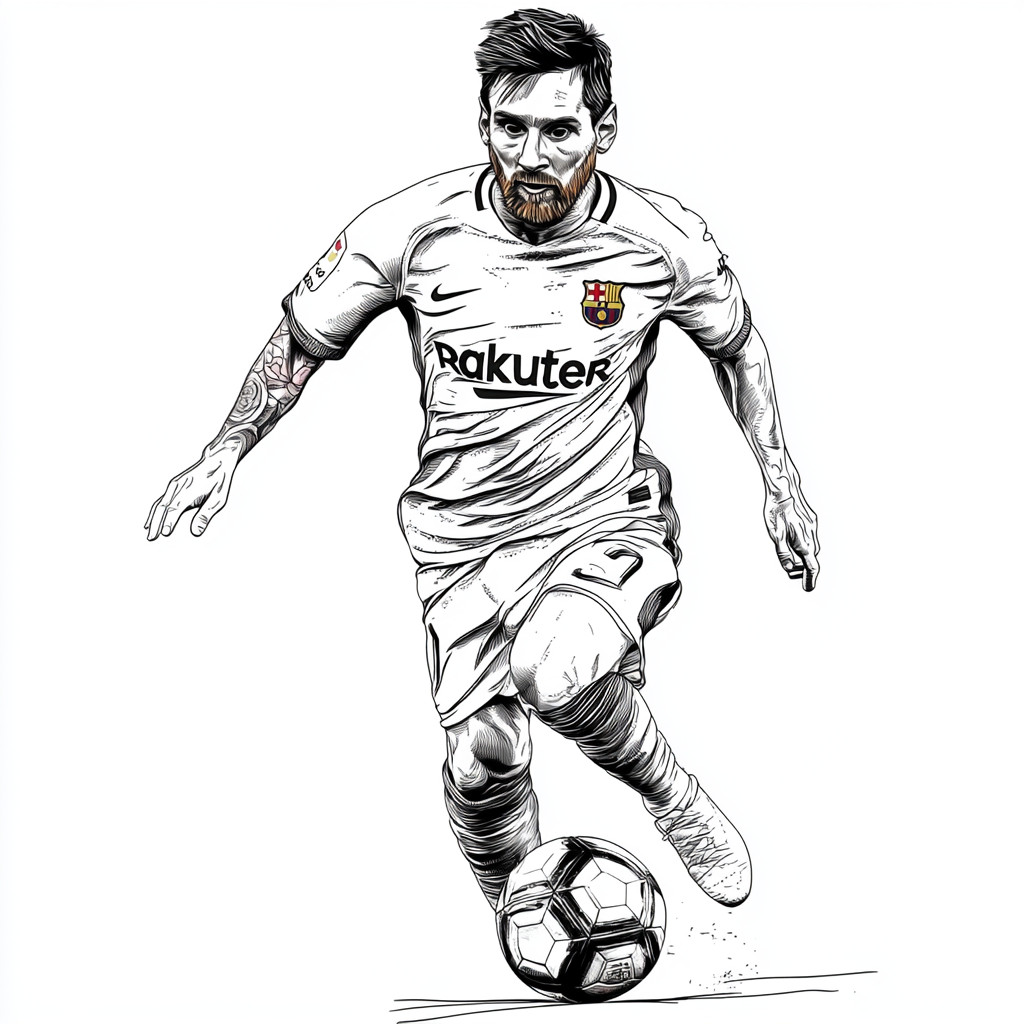 Messi para colorir (10)