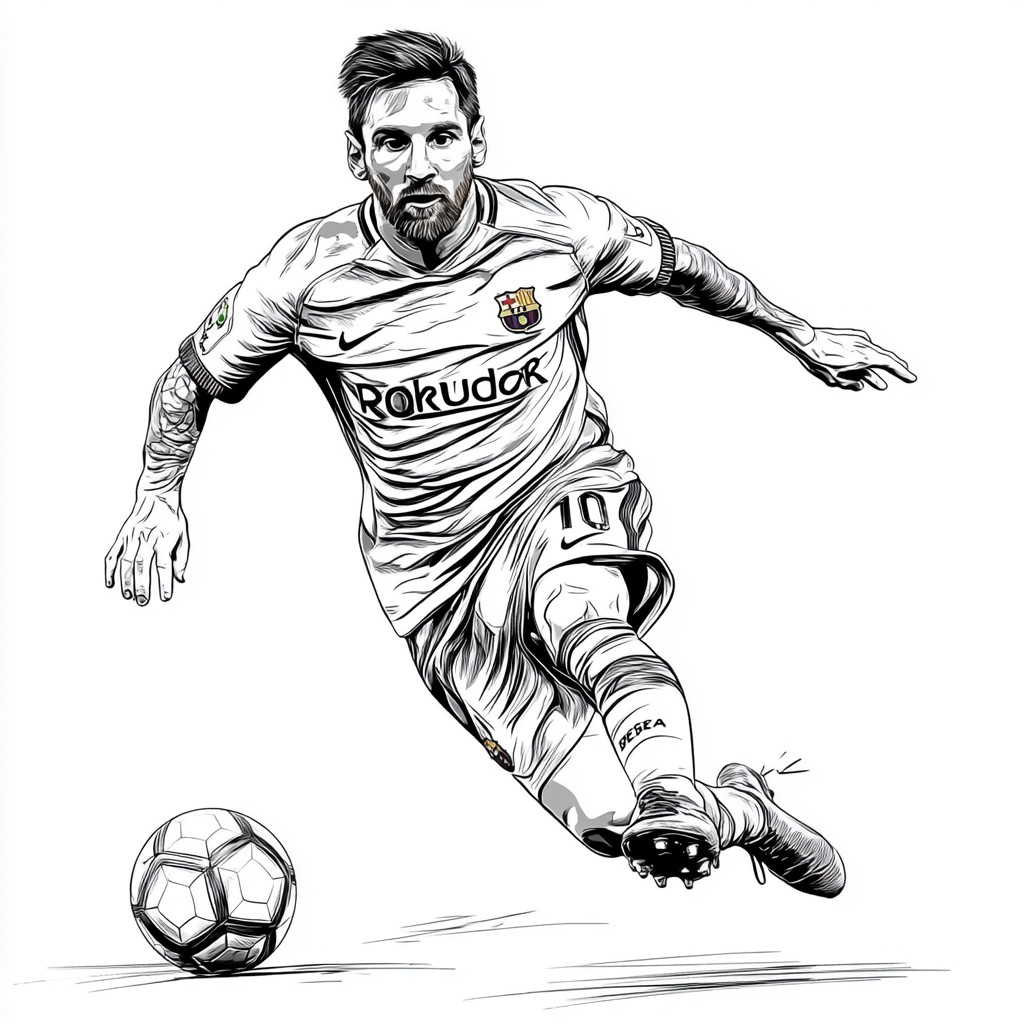 Messi para colorir (12)