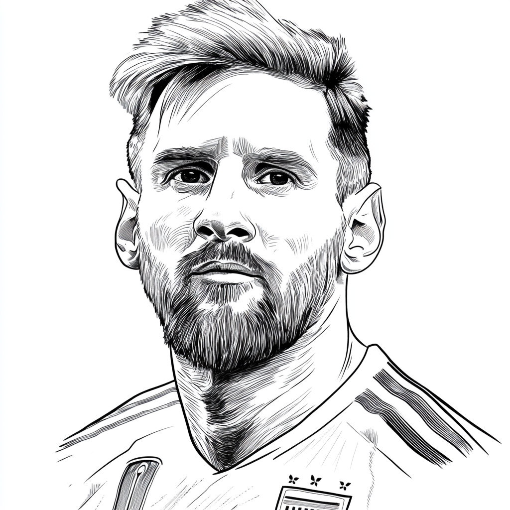 Messi para colorir (4)