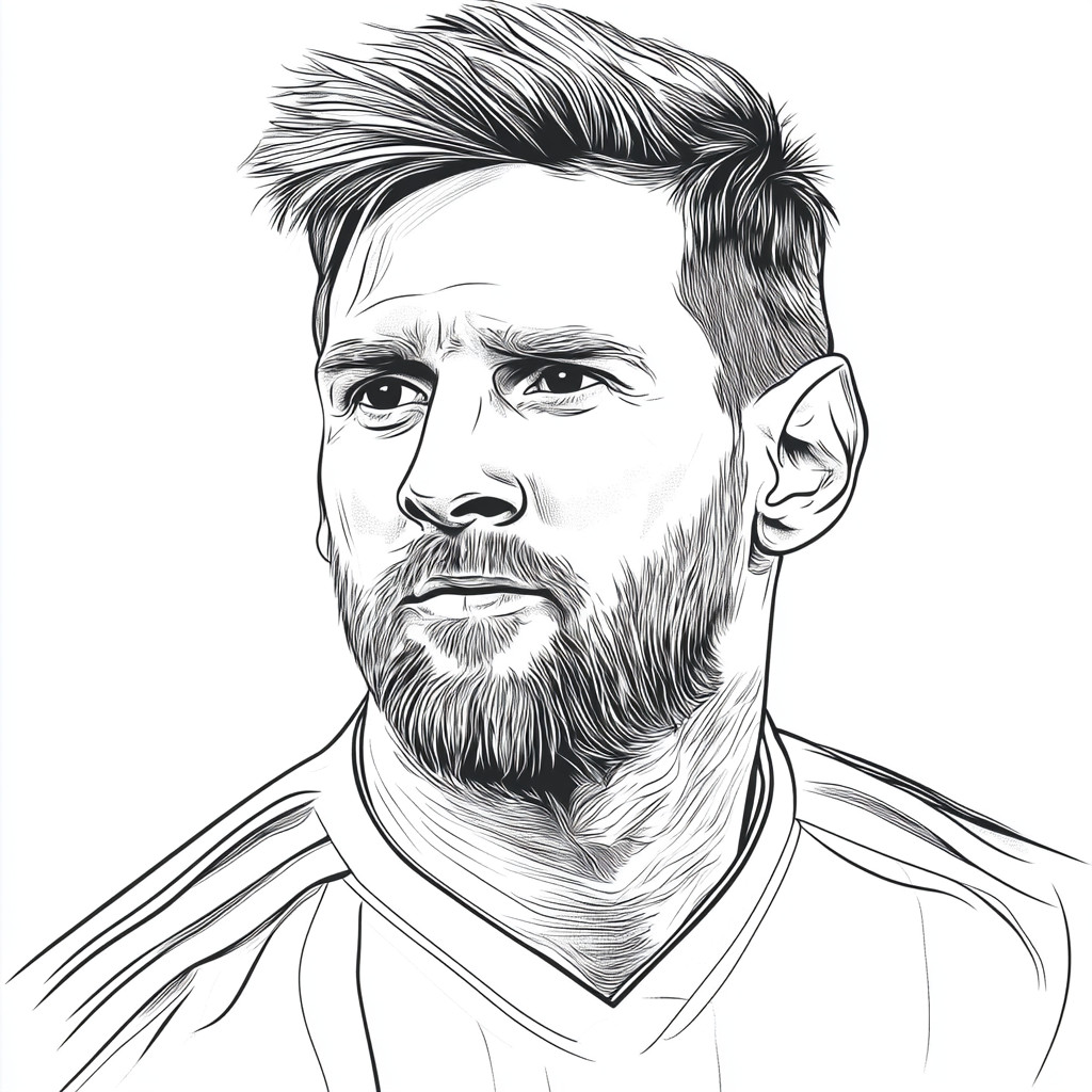 Messi para colorir (6)