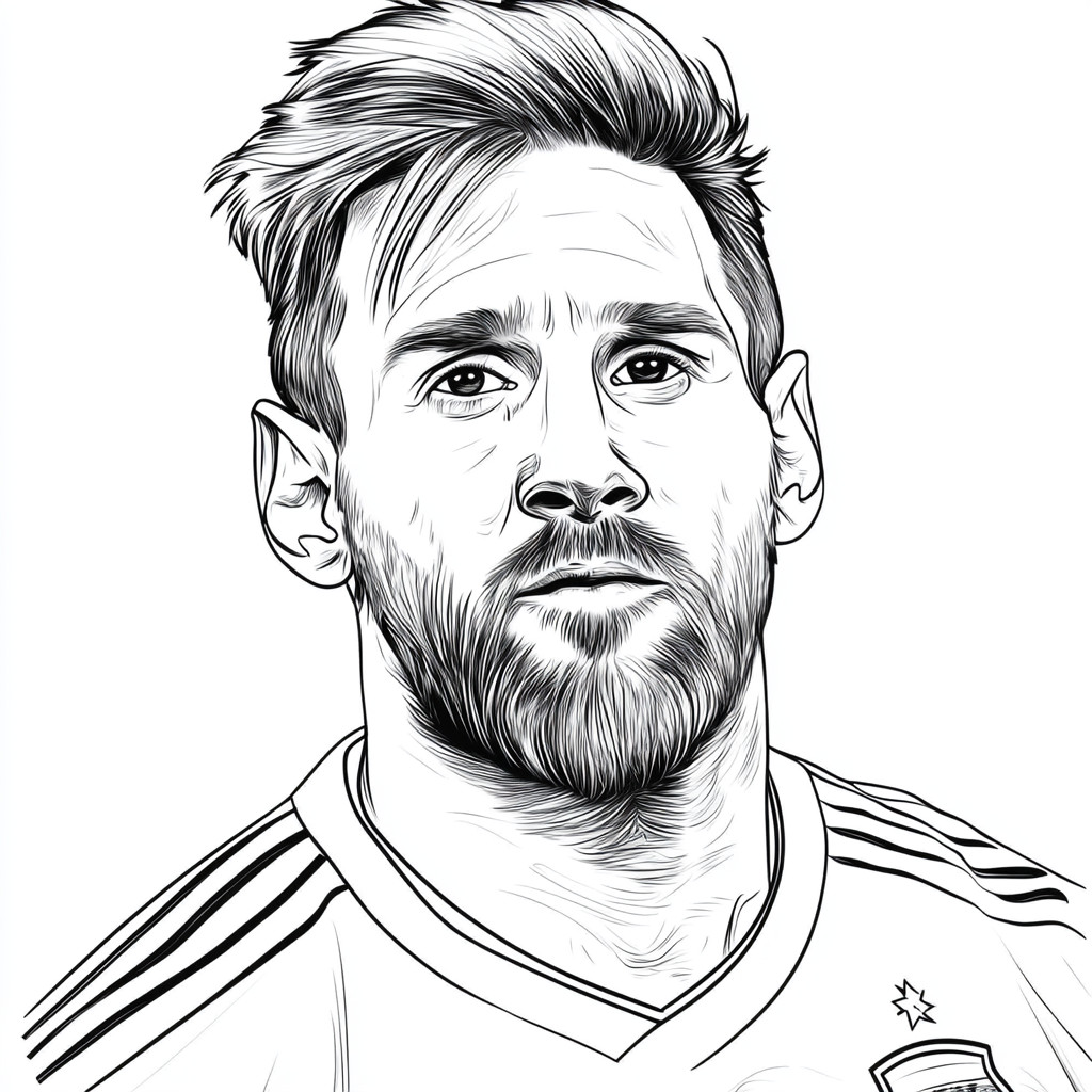 Messi para colorir (7)