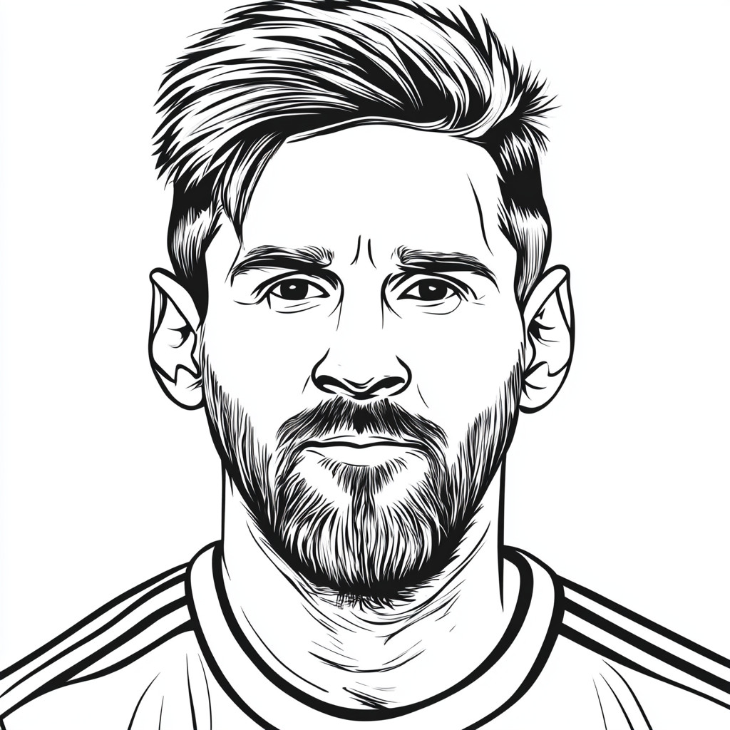 Messi para colorir (8)