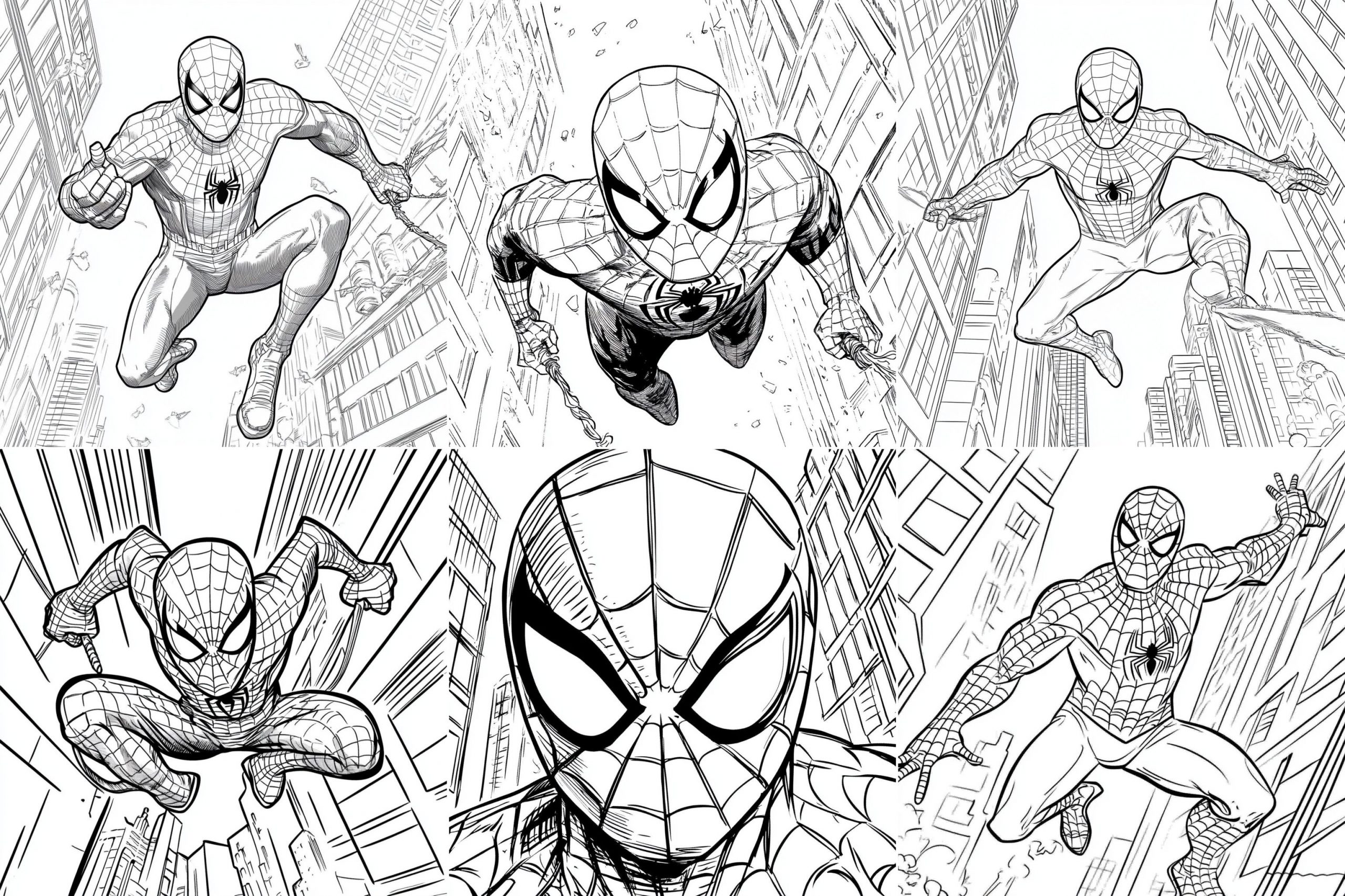 Homem Aranha para colorir