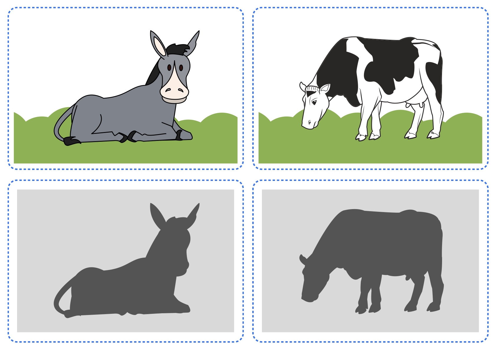 Atividade 1 - Atividades Ligue a Figura à Sombra dos Animais para Imprimir para imprimir