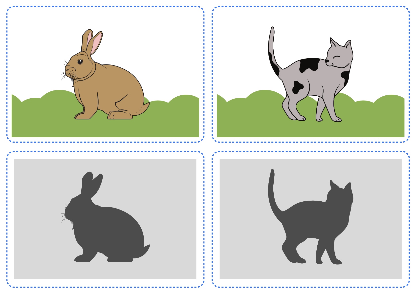 Atividade 4 - Atividades Ligue a Figura à Sombra dos Animais para Imprimir para imprimir
