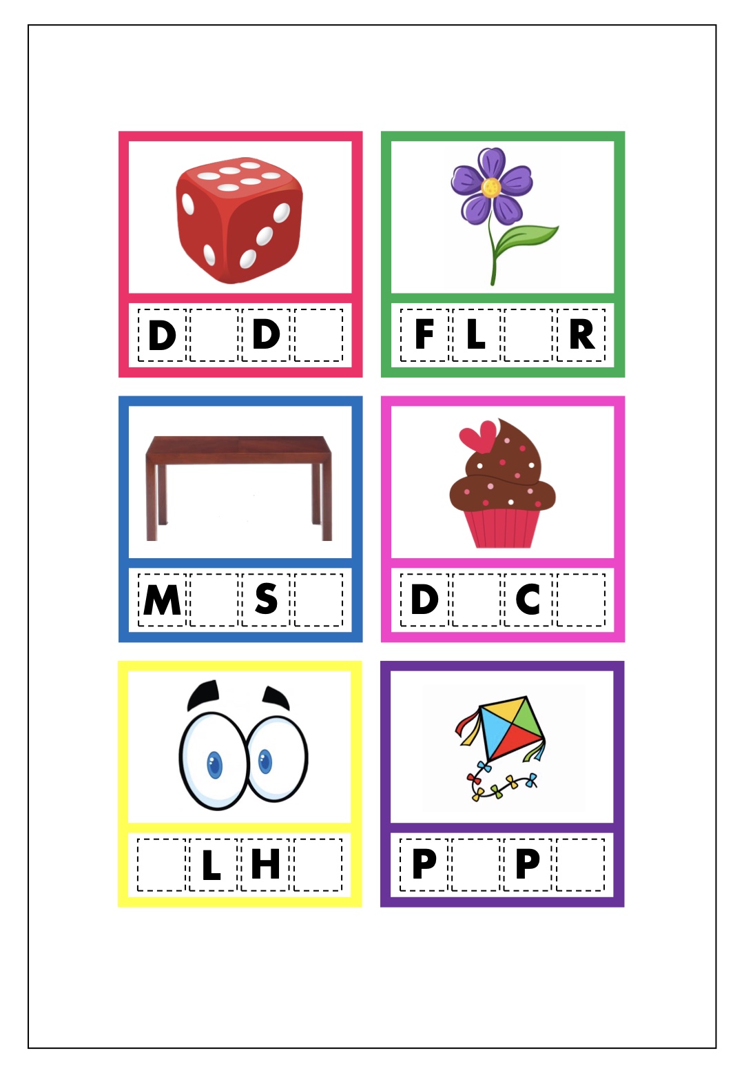 Atividade 3 - Atividades de Complete com as Vogais para Educação Infantil para Imprimir para imprimir